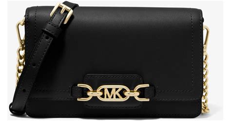 michael kors heather extra small crossbody black one size|MICHAEL Michael Kors Heather Crossbody .